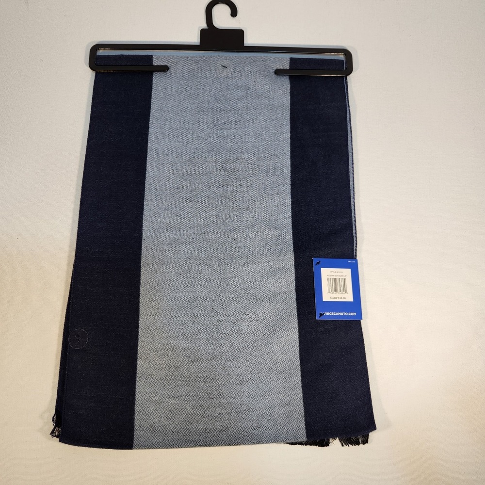 Vince Camuto Beautiful Blue Eclipse Two Tone Soft‎ Scarf NWT - Picture 2 of 2